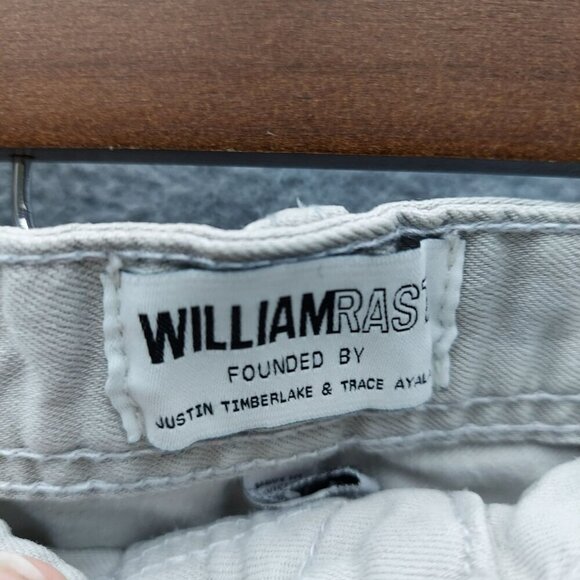 William Rast Mens Distressed Denim Shorts Light Wash Size 32 Actual 34 - Picture 5 of 12